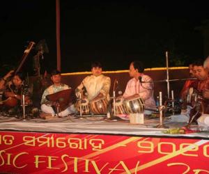 Tabla play on the first day of Rajarani Music Festival